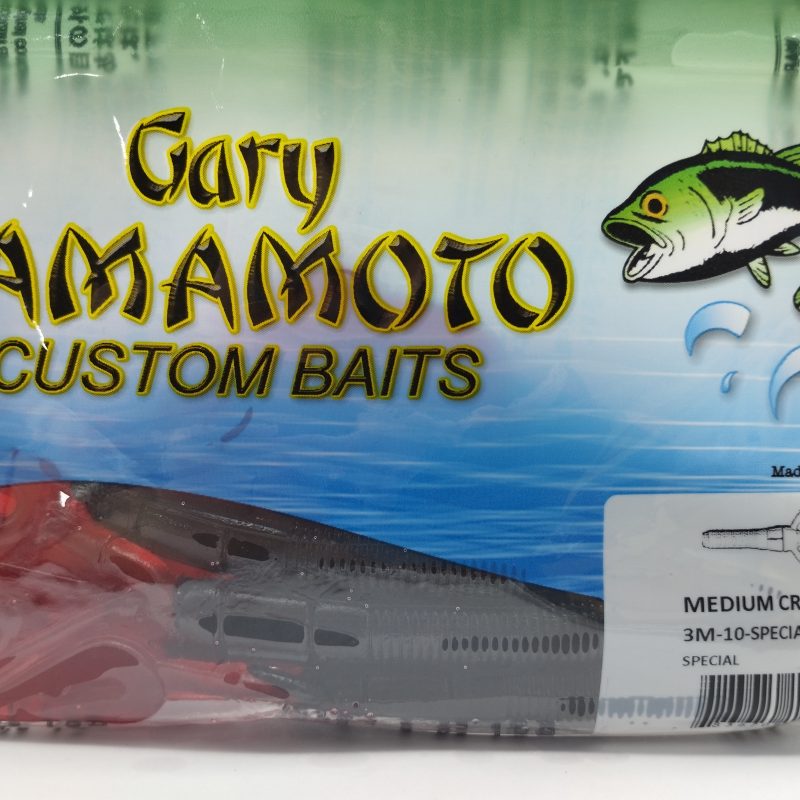 Gary Yamamoto Medium Craw Color special / negro pinzas rojas 521