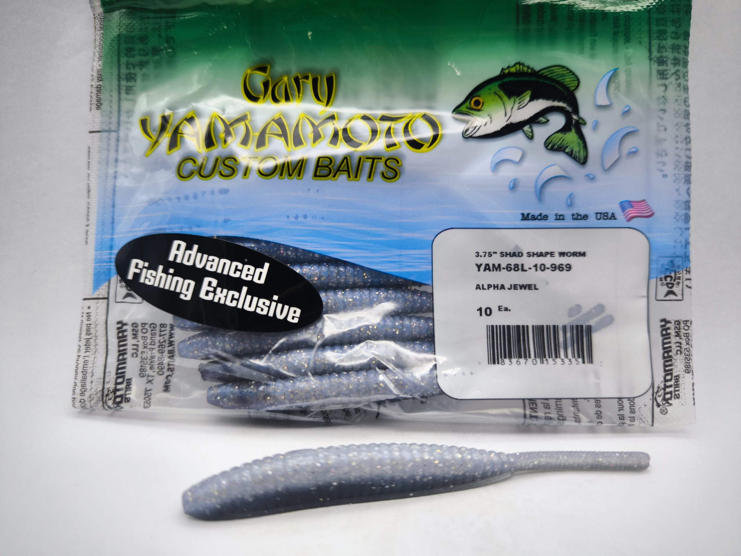 Gary Yamamoto 3.75¨ Shad Shape Worm