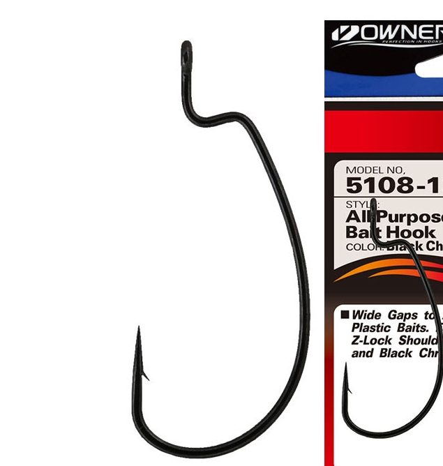 OWNER All Purpose Soft Bait Hook 5108